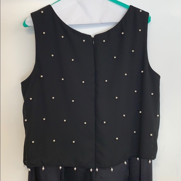 Evan-Picone Evening Sz 12 black pants jumper - Picture 3 of 7